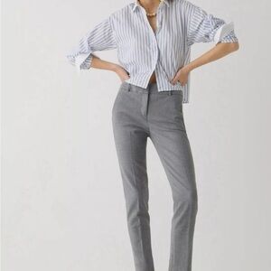 J. Crew Gray Slim Tailored Women's Trousers